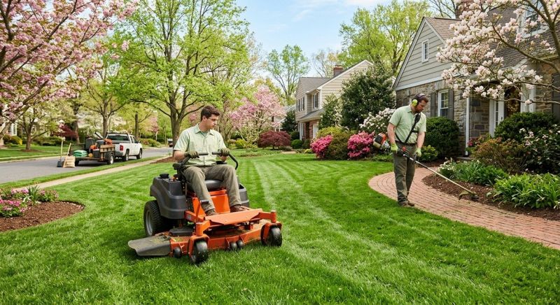 Spring Lawn Maintenance in Bowie, MD